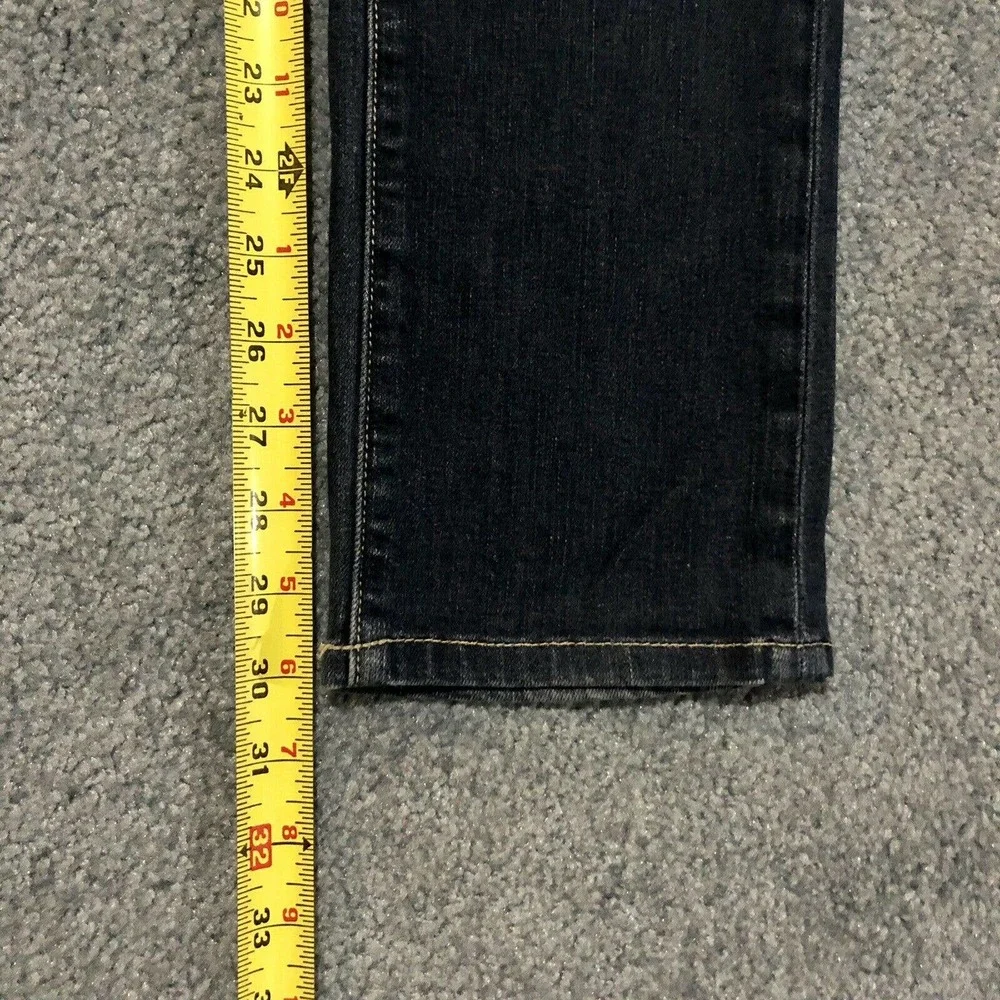 Paige Jeans 27 Skyline Straight Dark Blue Low Rise 30 Inseam Women’s - Picture 6 of 11